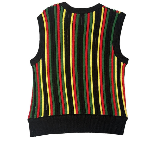 NWOT Spencer Badu Men's Multicolor Striped Vest  Sz: XXS - Picture 7 of 10